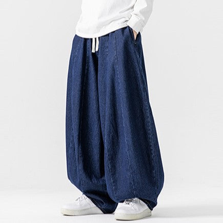 Men's Oversized Denim Pants with Limitless Comfort-Outfit2Go