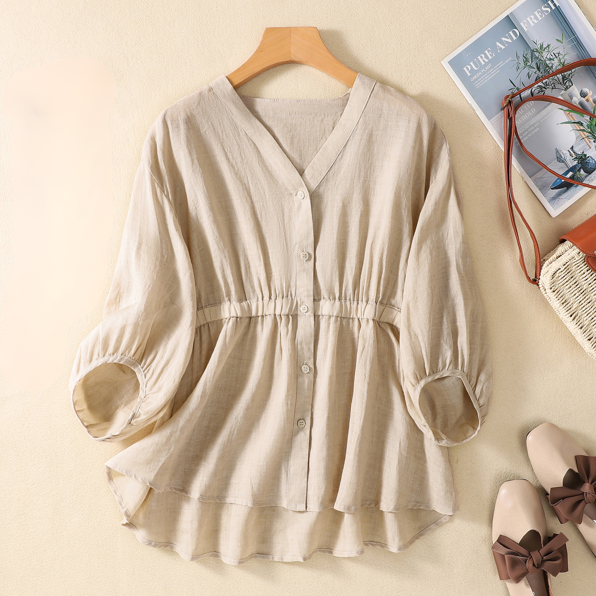 Women's Flowy Blouse - Elegant and Lightweight Top