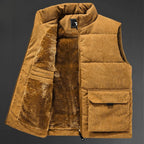 Men's Sherpa Corduroy Vest-Outfit2Go
