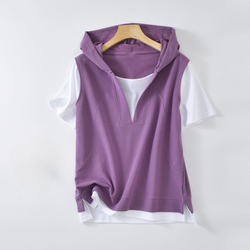 Women's Layered Hoodie Tee - Savannah Style