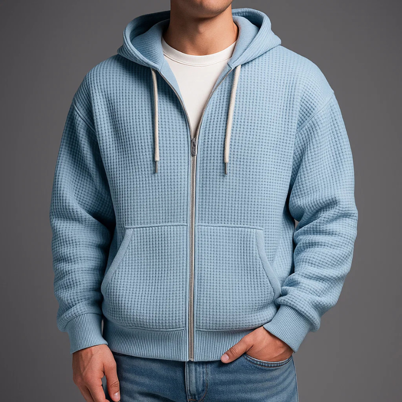 Men's Waffle Hoodie-Outfit2Go