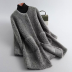 Women's Elegant Wool Coat-Outfit2Go