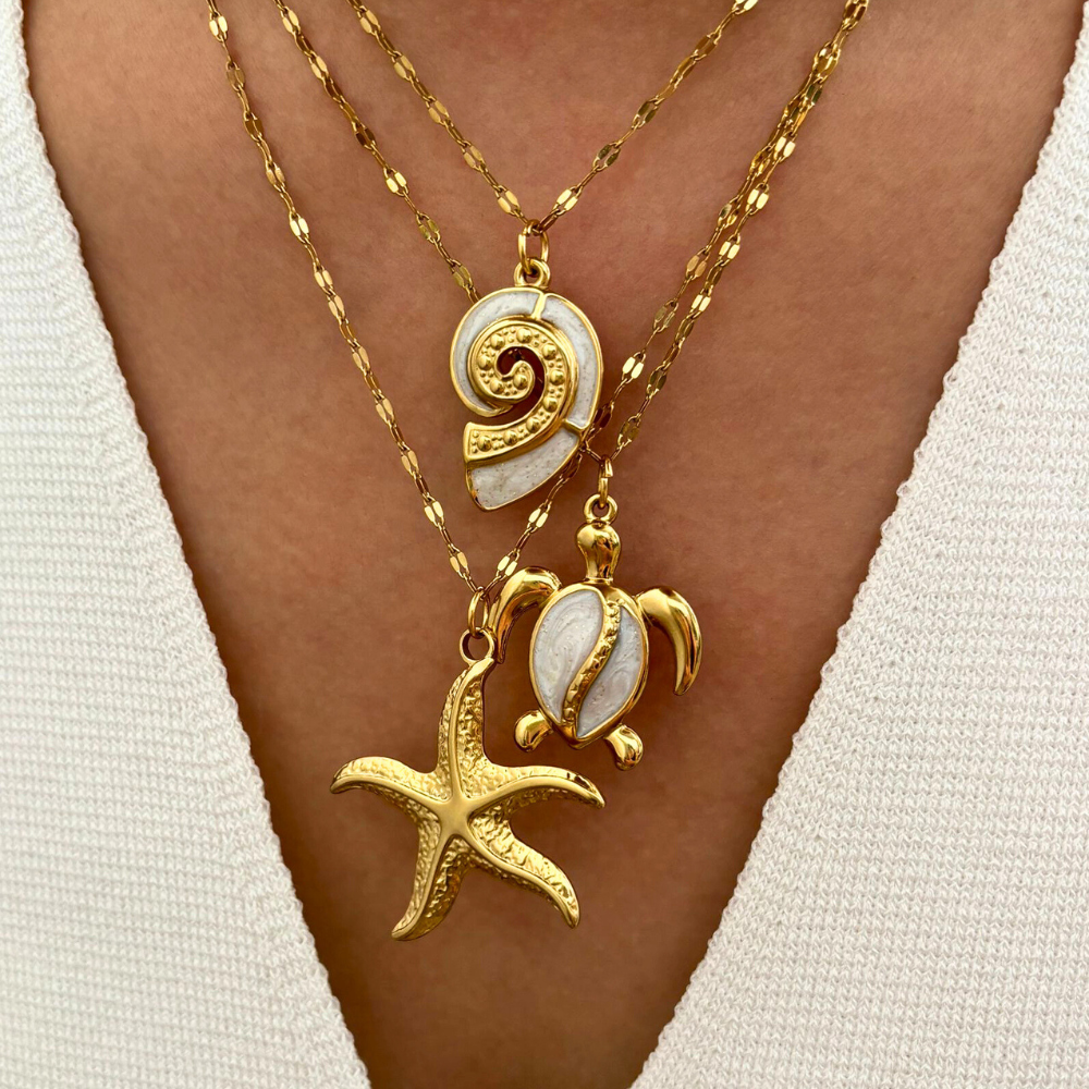 Elegant Golden Wave Pendant Set-Outfit2Go