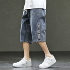 Men's Raw Denim Shorts-Outfit2Go