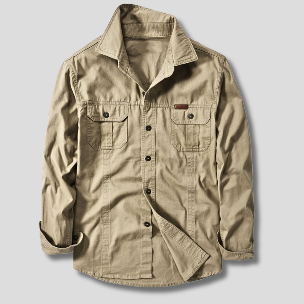 Men's Cargo Shirt – Versatile and Comfortable Design.-Outfit2Go
