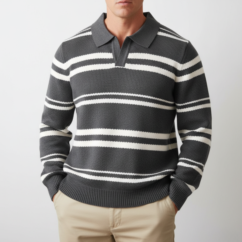 Men's Knit Polo – Comfortable and Stylish Everyday Wear.-Outfit2Go