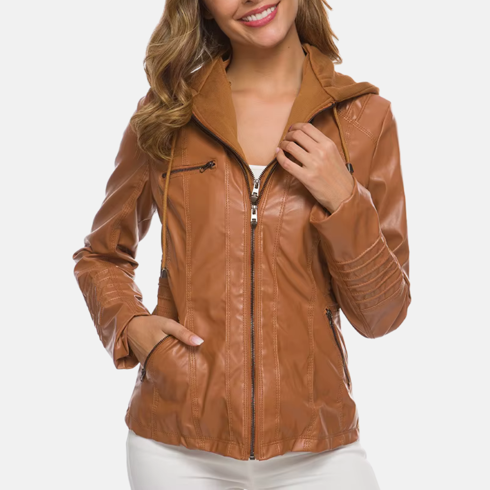 Women's Savona Leather Jacket - Stylish & Durable Outerwear-Outfit2Go
