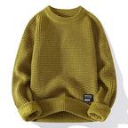 Men's Waffle Crewneck Sweater-Outfit2Go