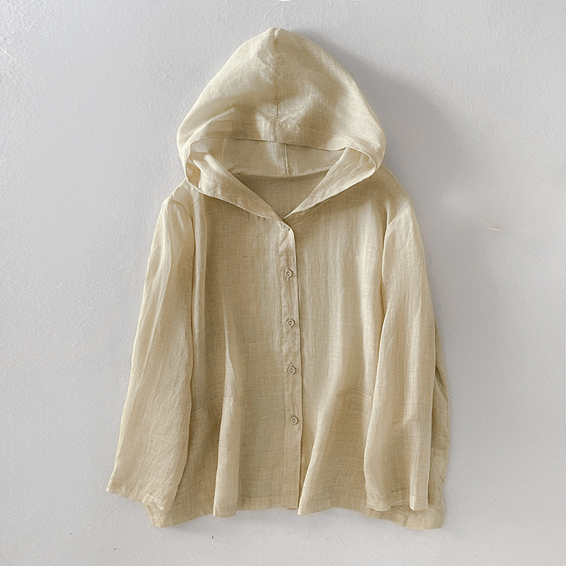 Women's Linen Hoodie - Stylish and Comfortable