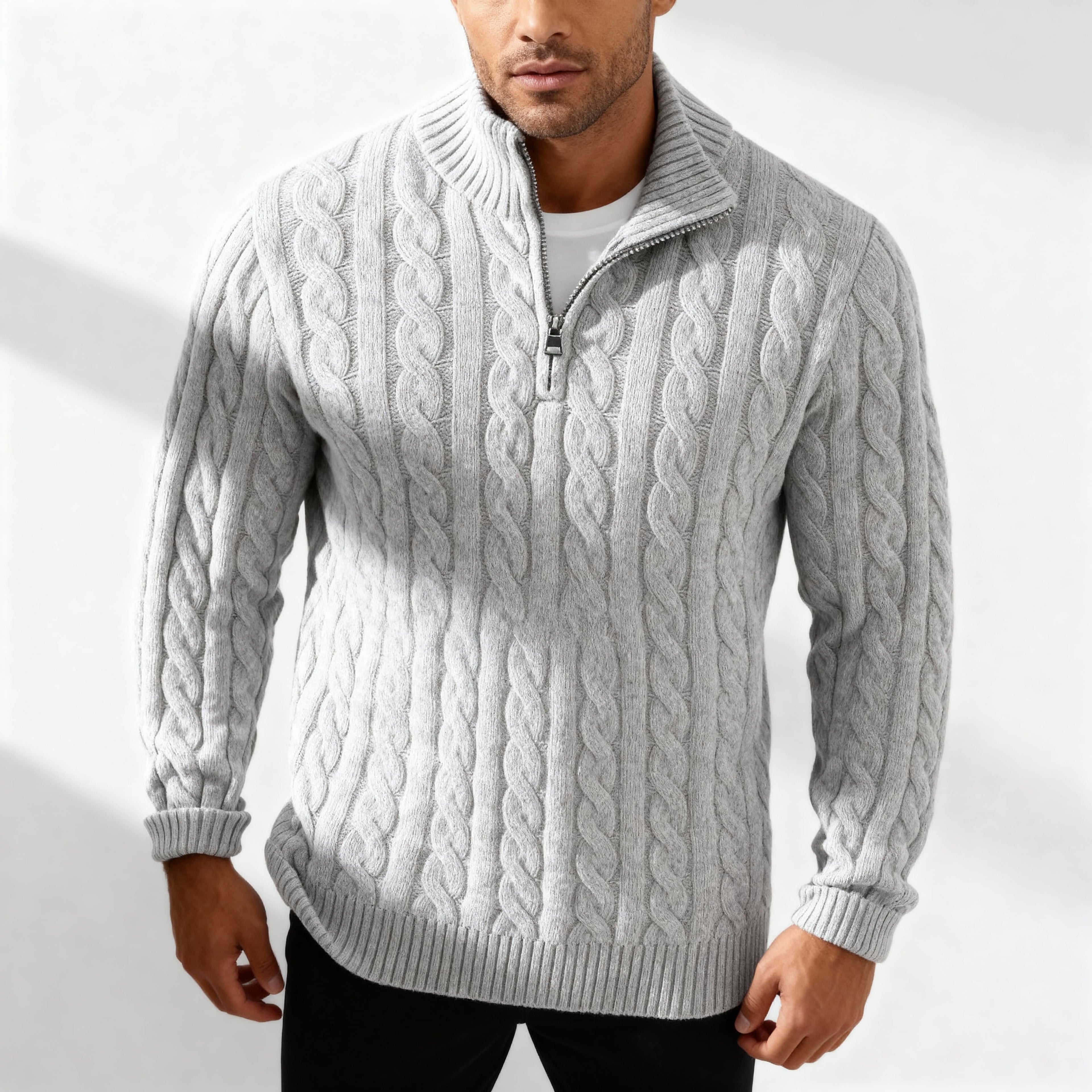 Men's Zip Sweater Casual Lightweight Design-Outfit2Go