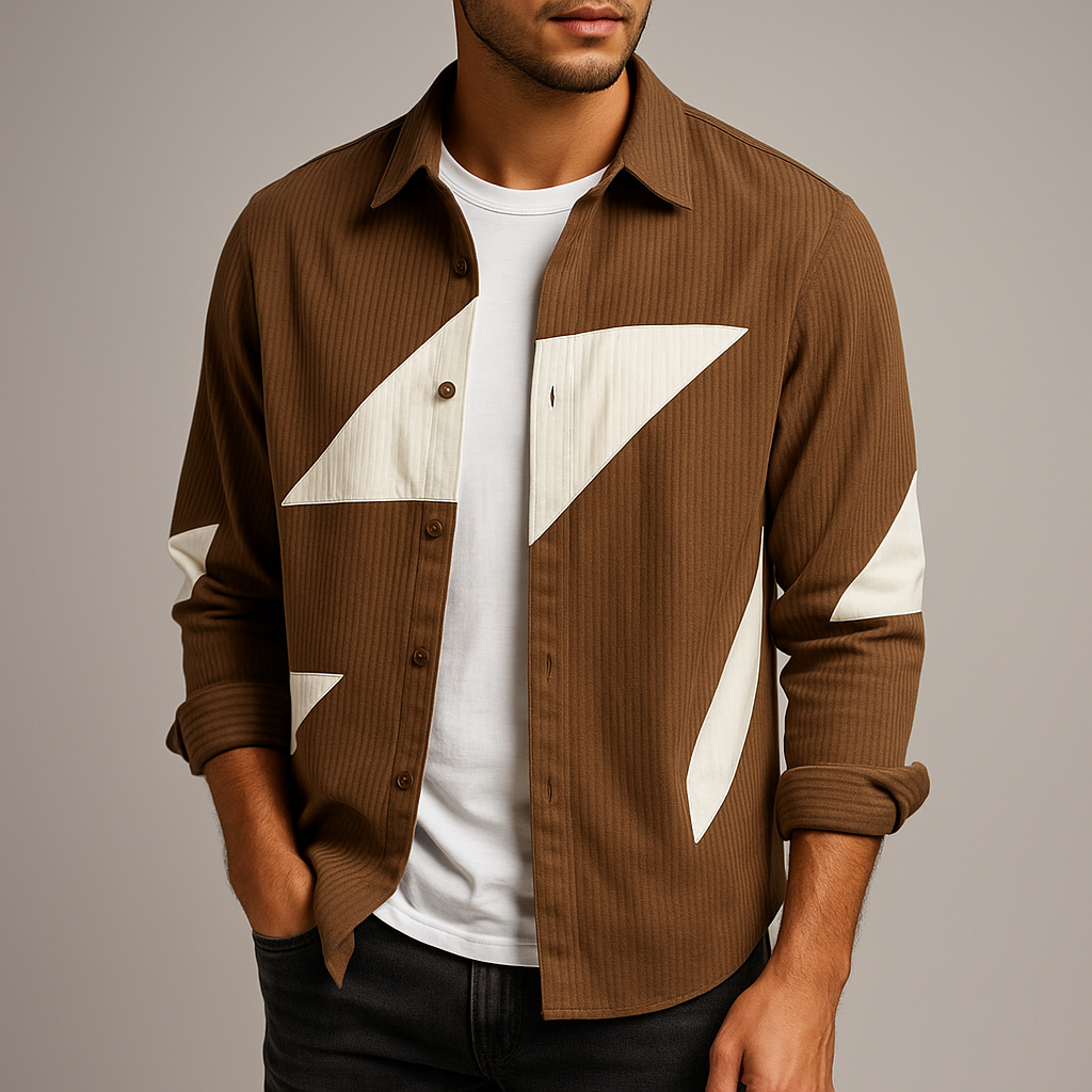 Oslo Retro Button-Up Shirt for Casual and Smart-Casual Outfits