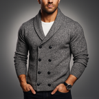 Men's Double-Breasted Cardigan in Moreno Style-Outfit2Go