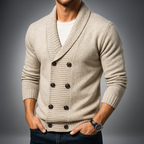 Men's Double-Breasted Cardigan in Moreno Style-Outfit2Go