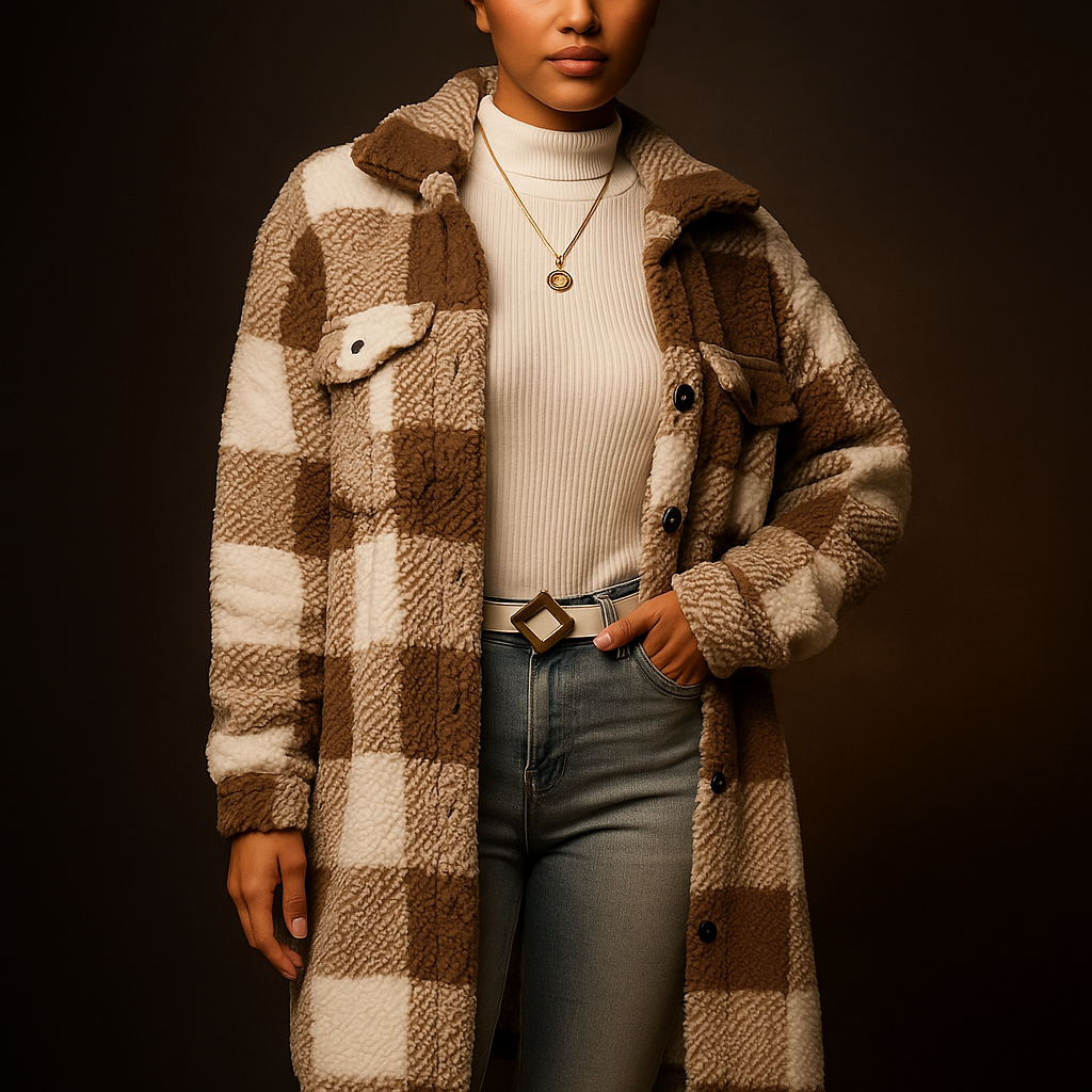 Women's Cozy Fleece Overcoat-Outfit2Go