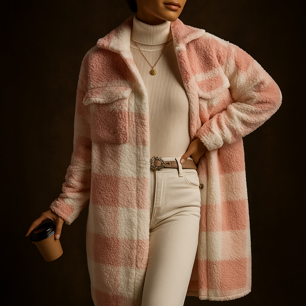 Women's Cozy Fleece Overcoat-Outfit2Go