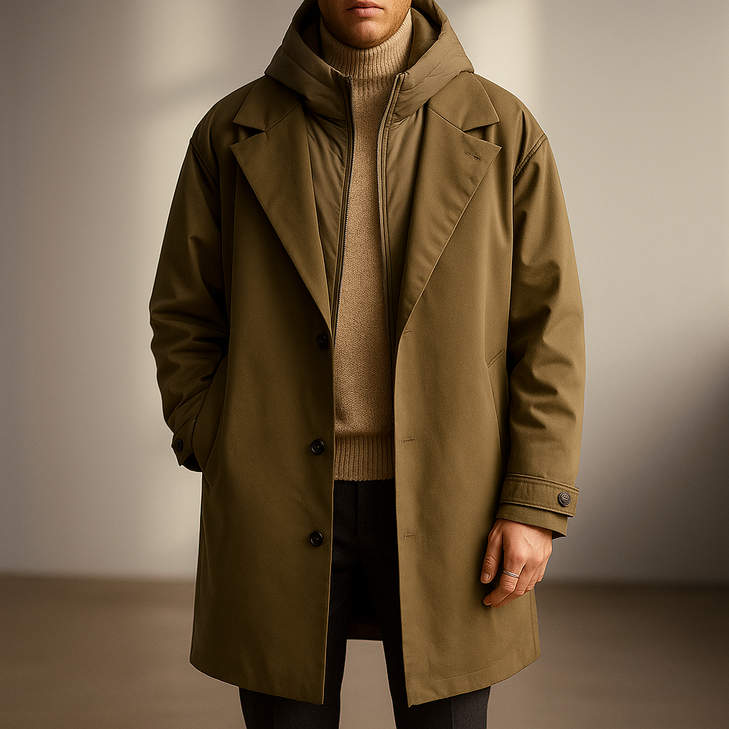 Ardenridge  Men's Thermal Coat for Cold Weather, Insulated and Water-Resistant - OUTFIT2GO