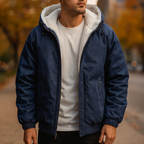 Men's Fleece-Lined Hooded Jacket-Outfit2Go
