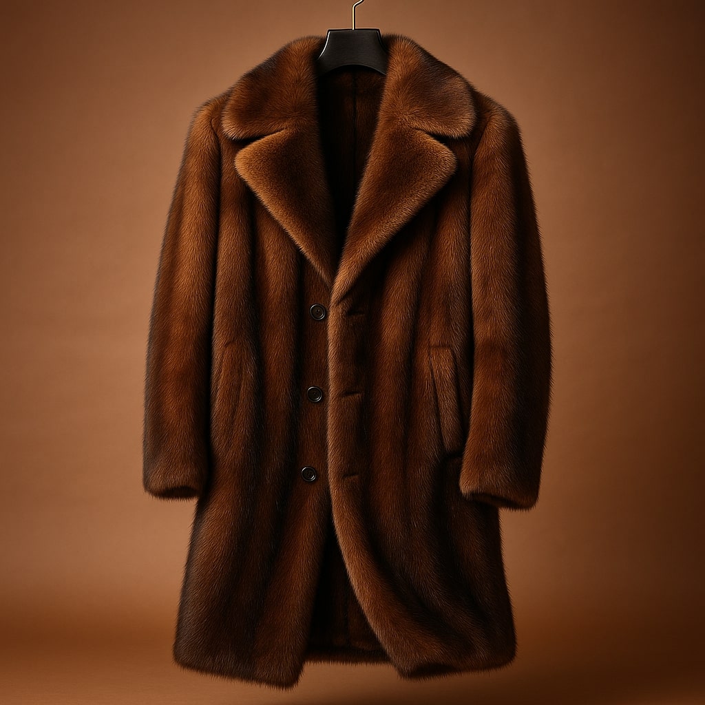 Men's Faux Fur Long Coat-Outfit2Go