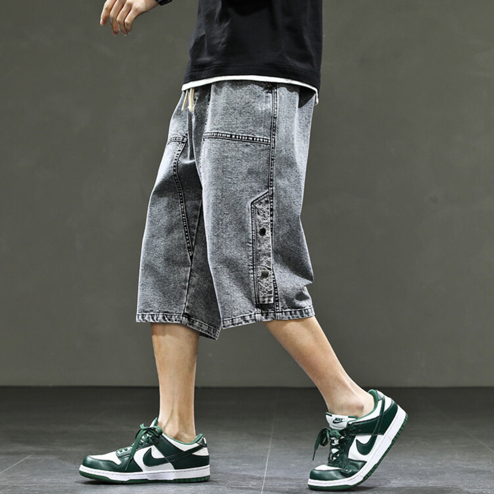 Men's Raw Denim Shorts-Outfit2Go