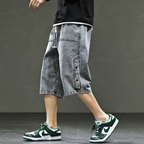 Men's Raw Denim Shorts-Outfit2Go