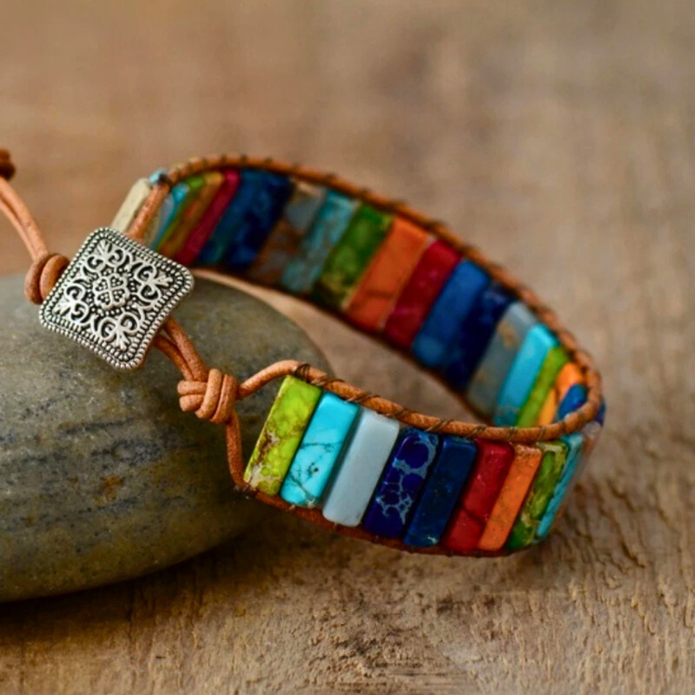 Eco-Friendly Earth-Inspired Tile Bracelet-Outfit2Go