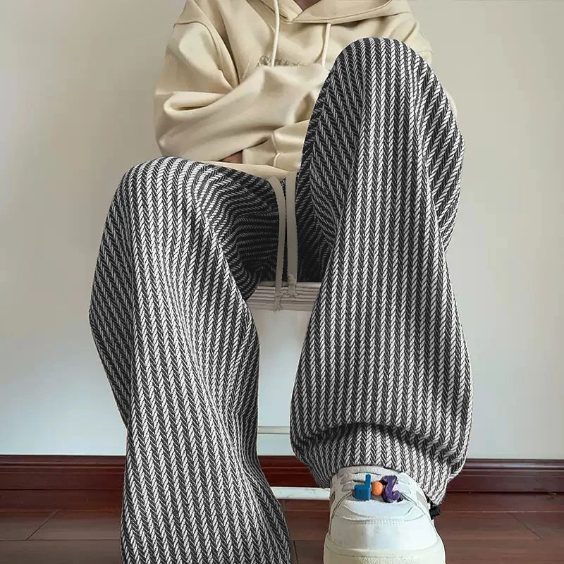Men's Herringbone Sweatpants - Trendy and Comfortable