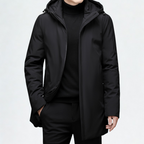 Men's Hooded Coat - Stylish and Versatile Outerwear