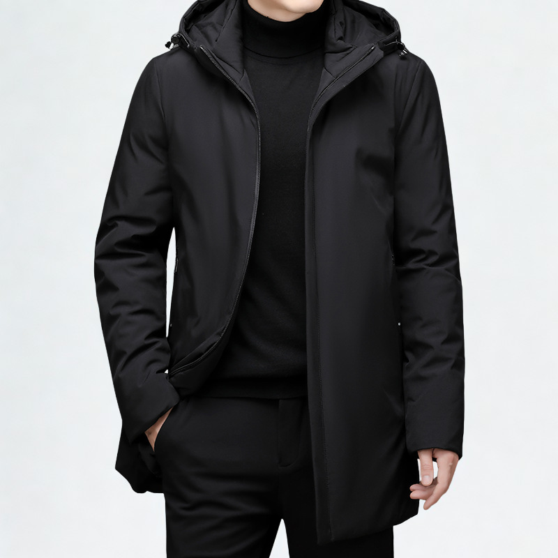 Men's Hooded Coat - Stylish and Versatile Outerwear