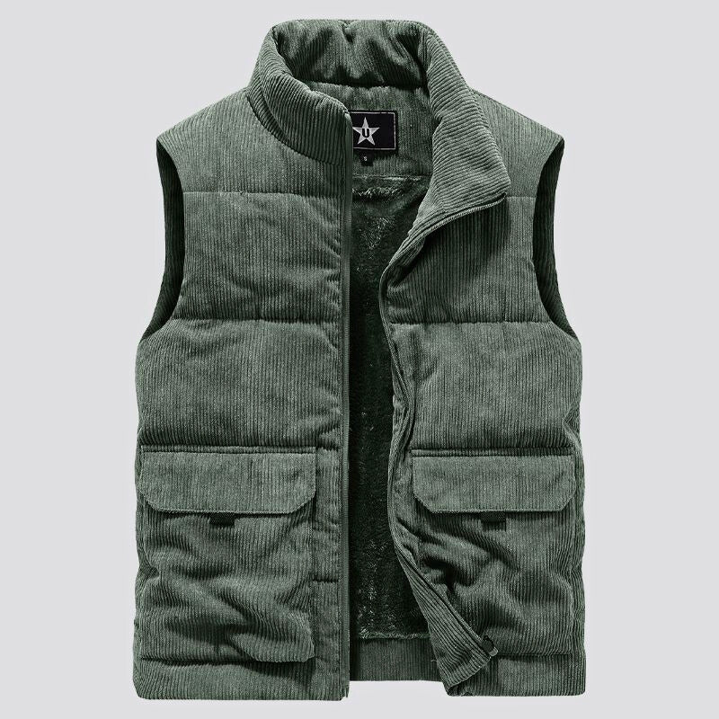 Men's Sherpa Corduroy Vest-Outfit2Go