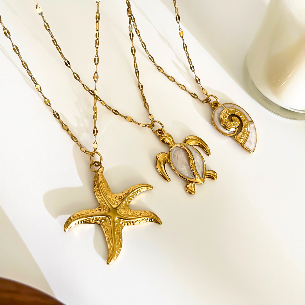 Elegant Golden Wave Pendant Set-Outfit2Go