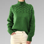 Women's Elegant Warm Sweater with High Collar-Outfit2Go