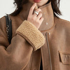 Women's Suede Jacket in Tuscany Style-Outfit2Go