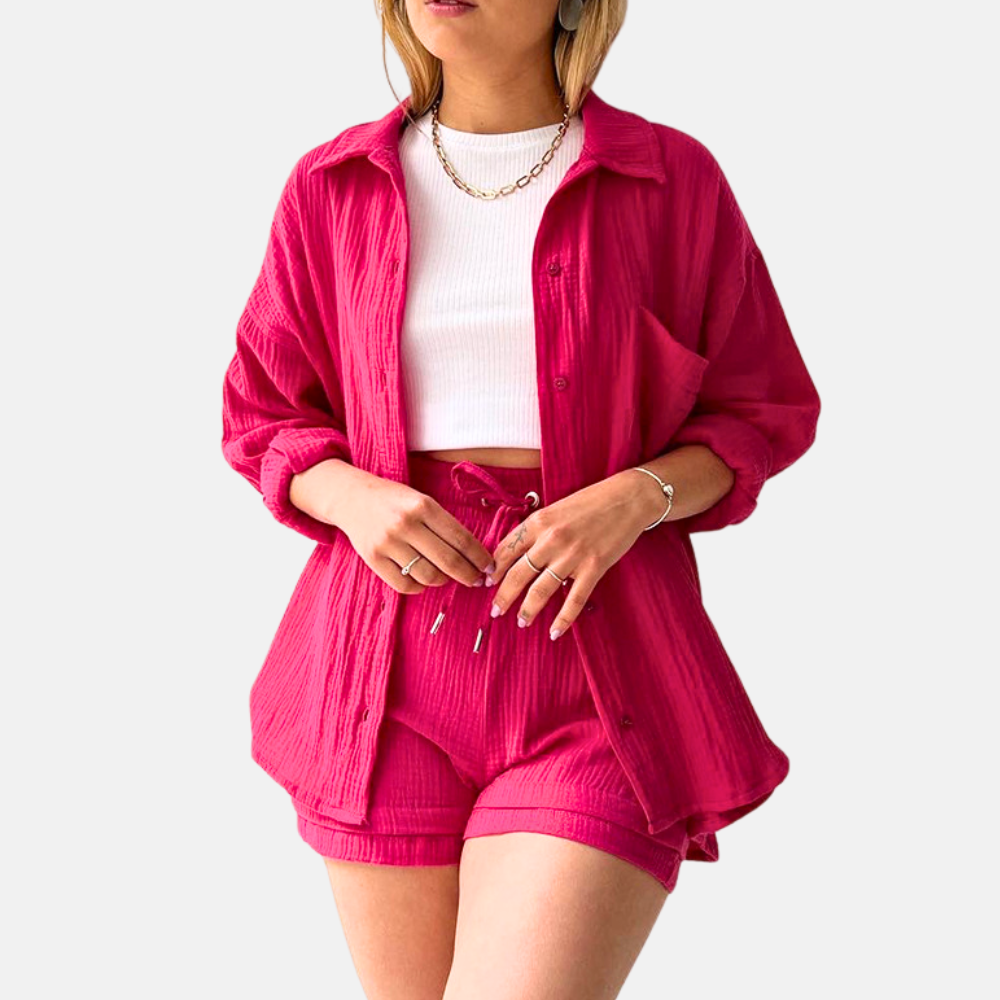 Women's Isla Lounge Set - Comfortable and Stylish Homewear-Outfit2Go