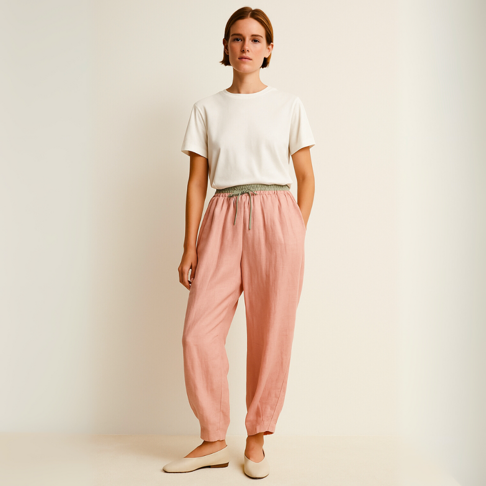 Women's Savona Linen Trousers-Outfit2Go