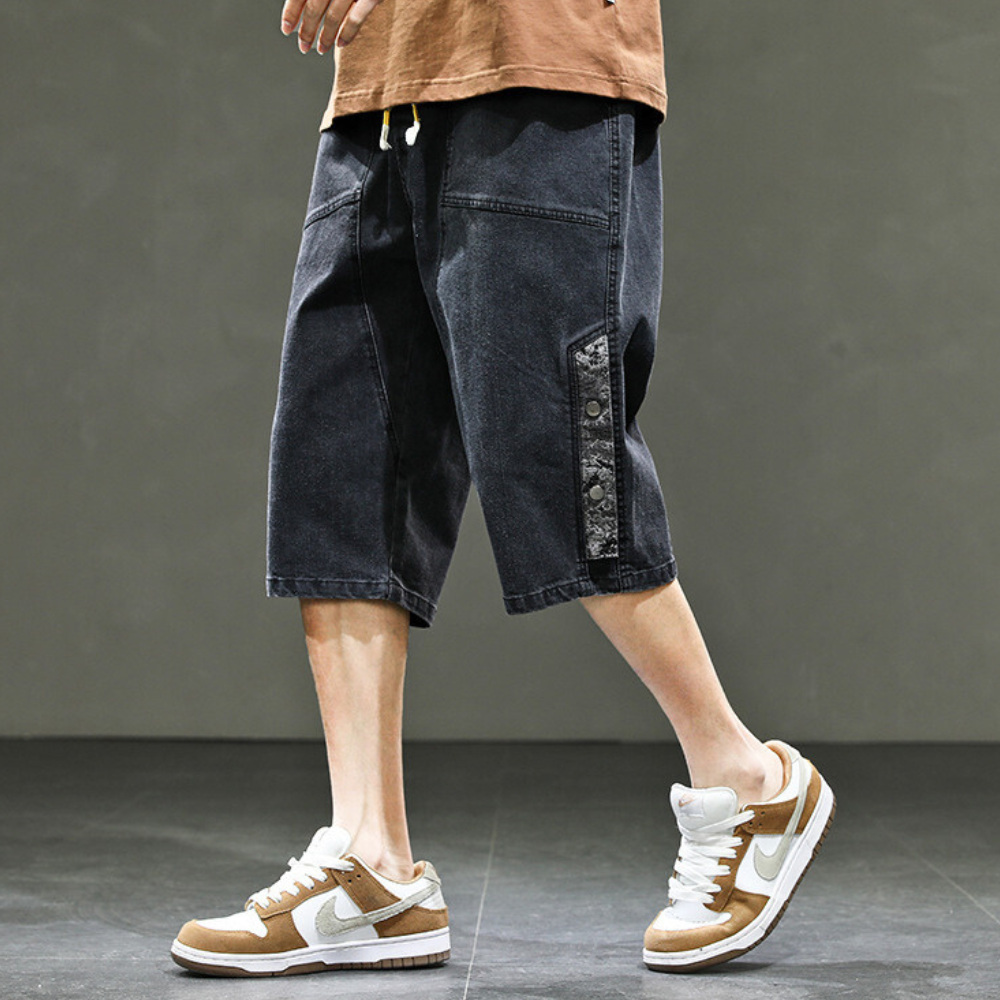 Men's Raw Denim Shorts-Outfit2Go