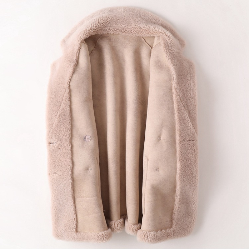 Women's Shearling Coat - Stylish and Cozy Outerwear