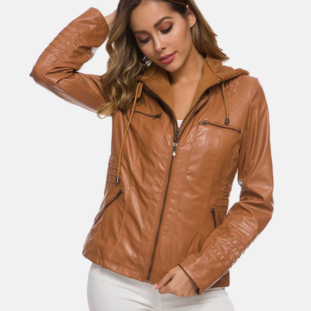Women's Savona Leather Jacket - Stylish & Durable Outerwear-Outfit2Go