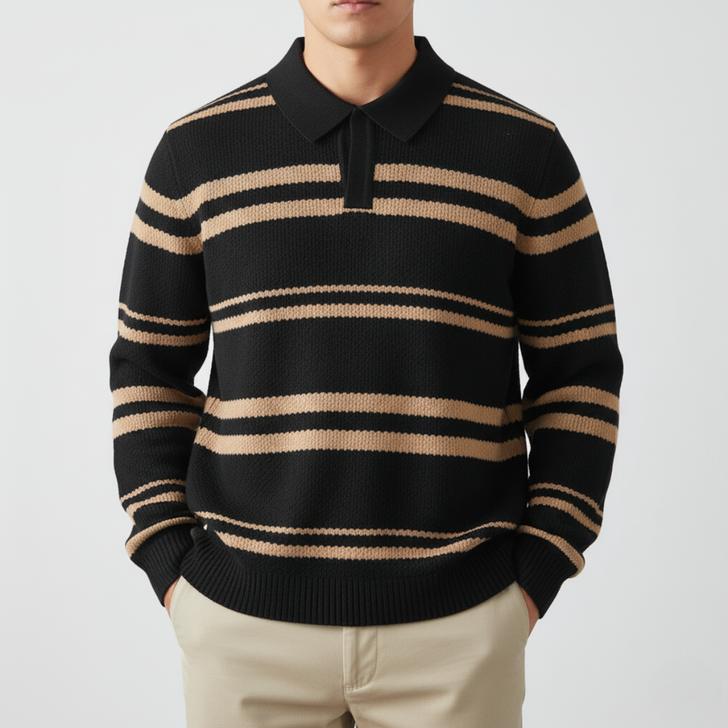 Men's Knit Polo – Comfortable and Stylish Everyday Wear.-Outfit2Go