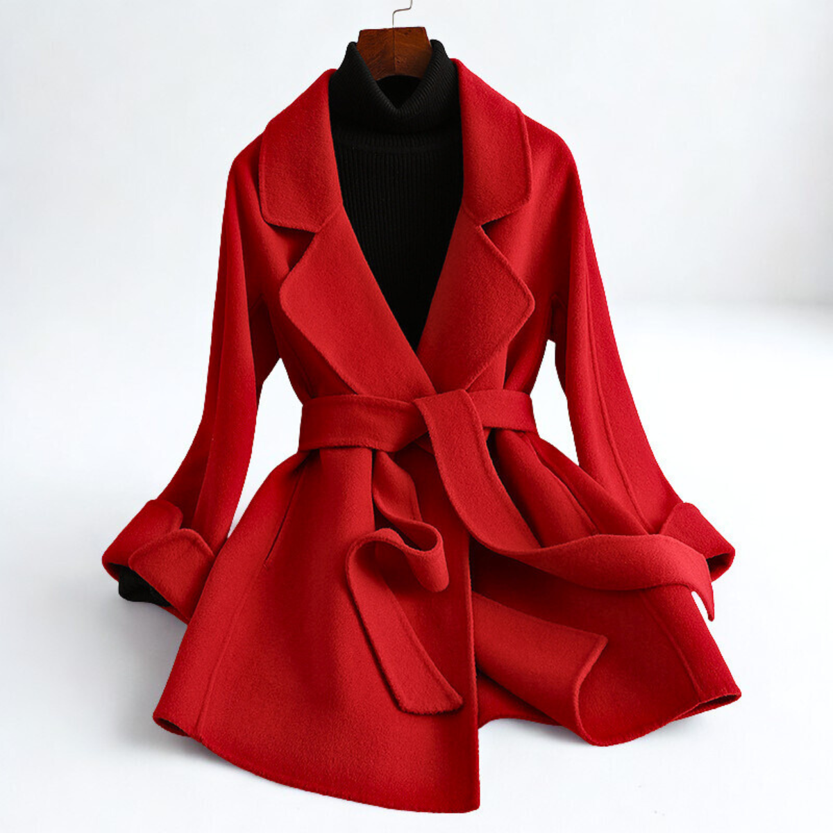 Women's Wool Coat - Stylish and Warm Outerwear-Outfit2Go