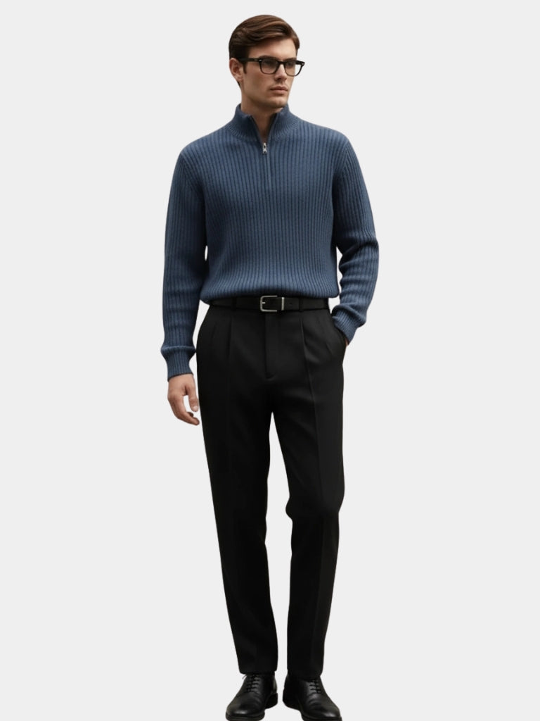 Men's Classic Highland Quarter-Zip Sweater-Outfit2Go