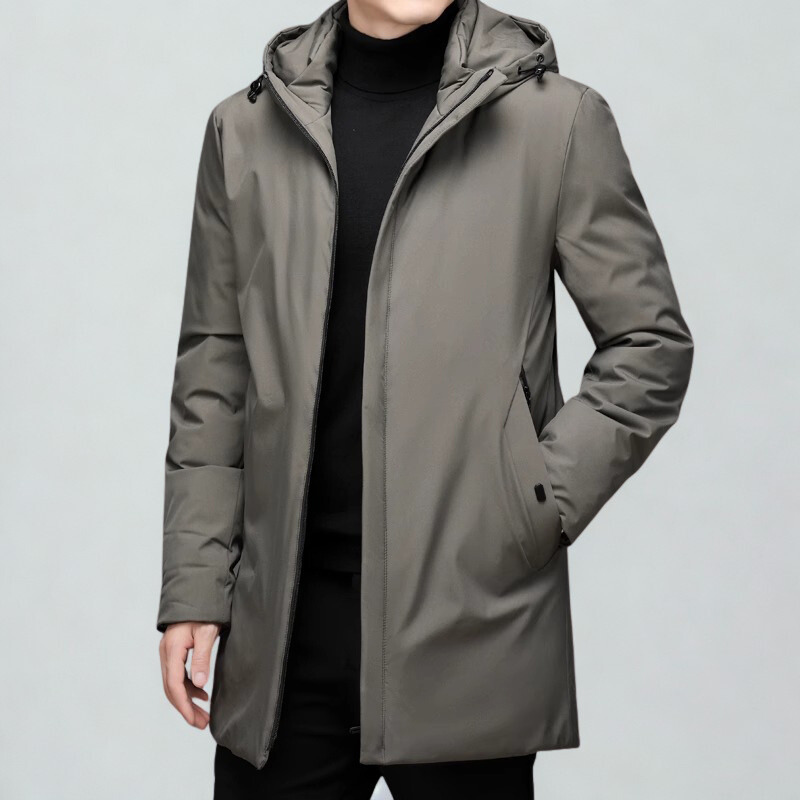Men's Hooded Coat - Stylish and Versatile Outerwear