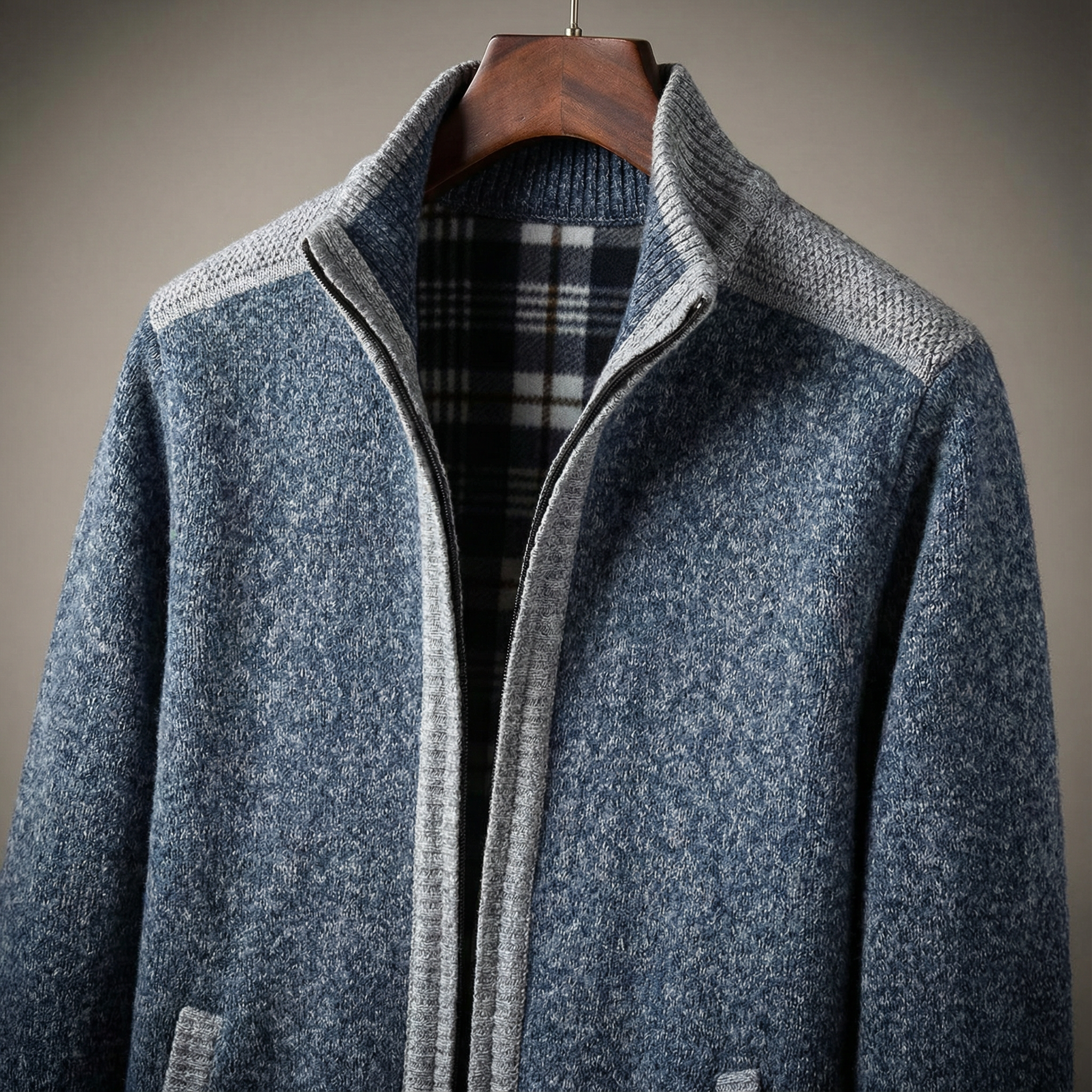 Men's Full-Zip Knit Jacket - Fairmont Style-Outfit2Go