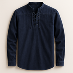 Men's Long Sleeve Henley Shirt - Nomad Style