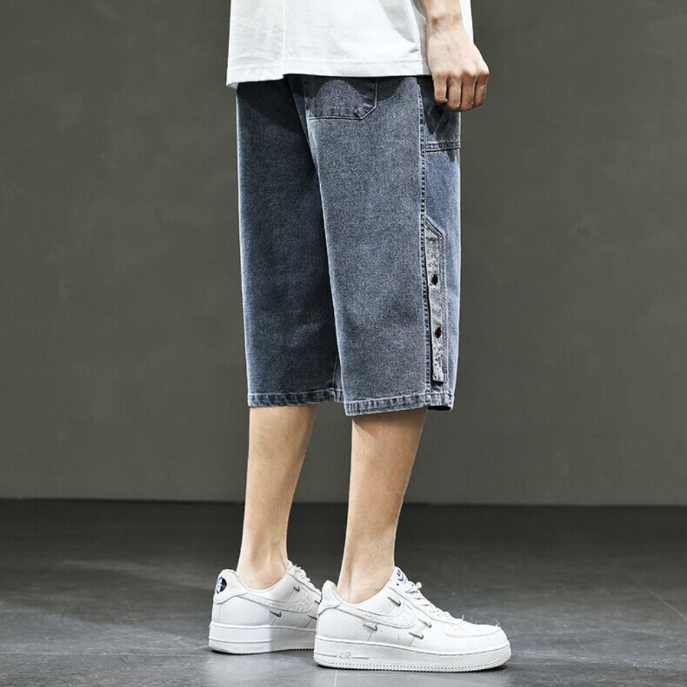 Men's Raw Denim Shorts-Outfit2Go