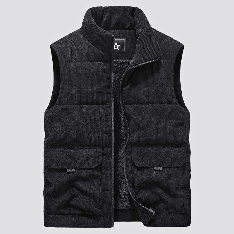Men's Sherpa Corduroy Vest-Outfit2Go