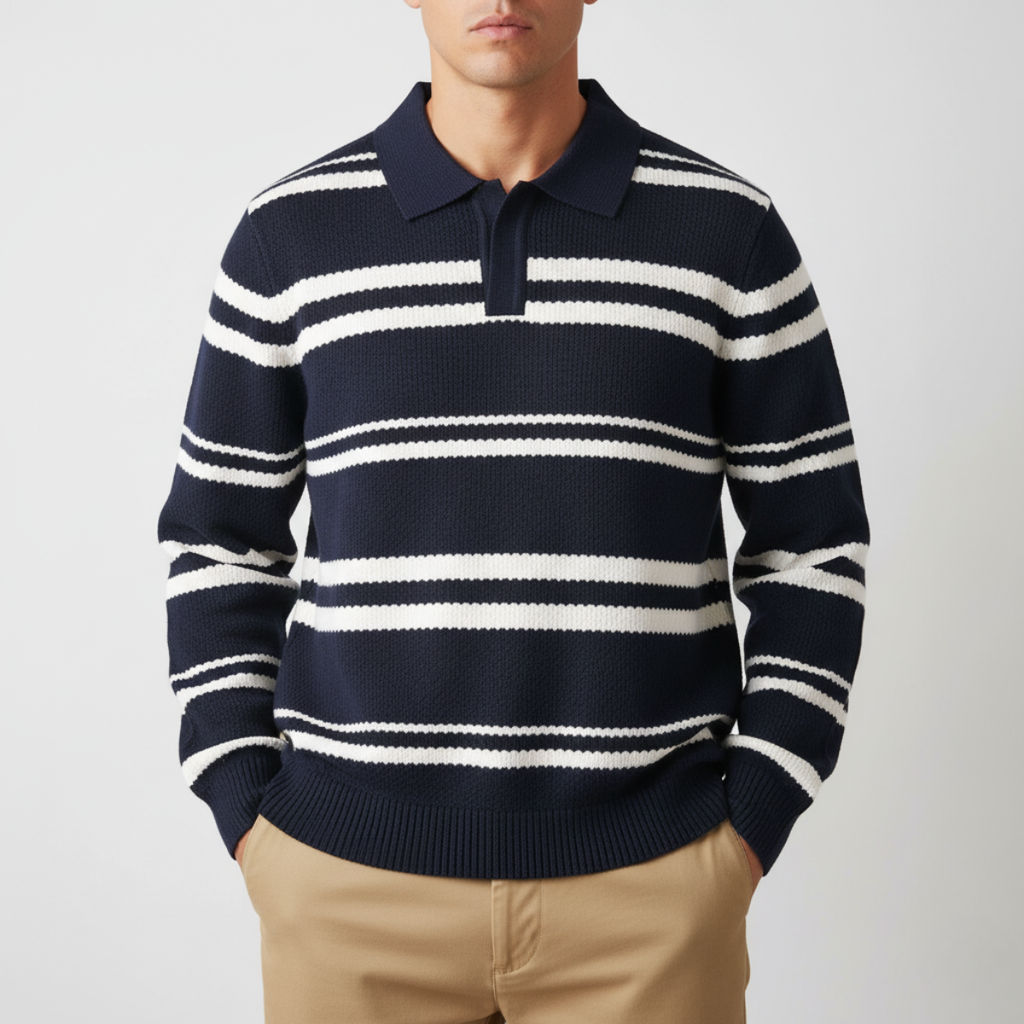 Men's Knit Polo – Comfortable and Stylish Everyday Wear.-Outfit2Go