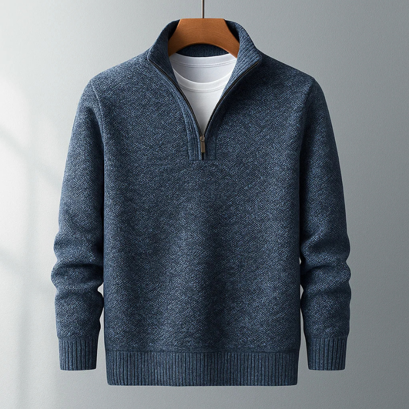 Men's Quarter-Zip Sweater - Stylish and Comfortable Knit Top