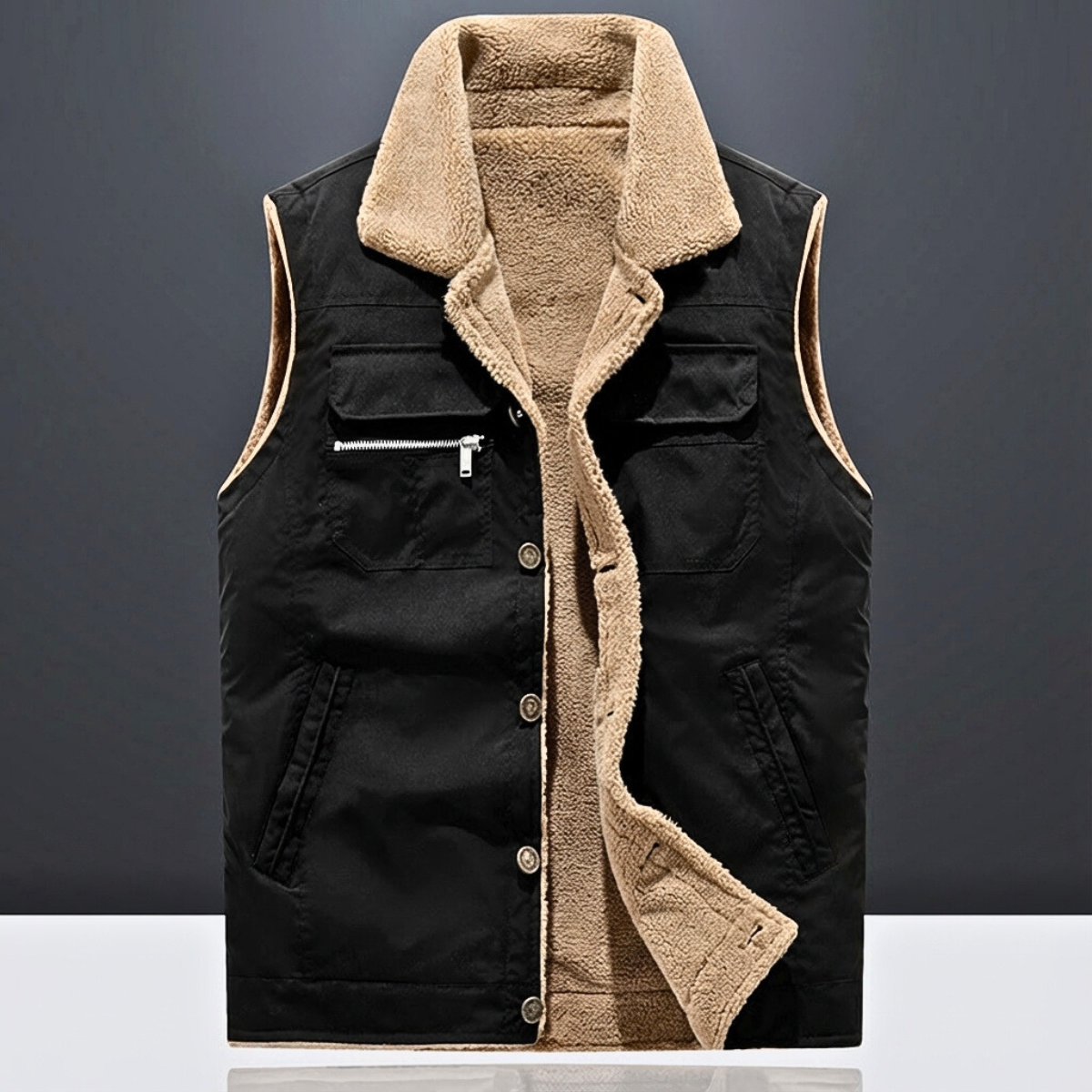 Men's Fleece Vest – Ultimate Comfort and Warmth.-Outfit2Go