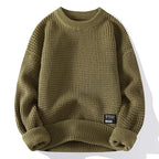 Men's Waffle Crewneck Sweater-Outfit2Go
