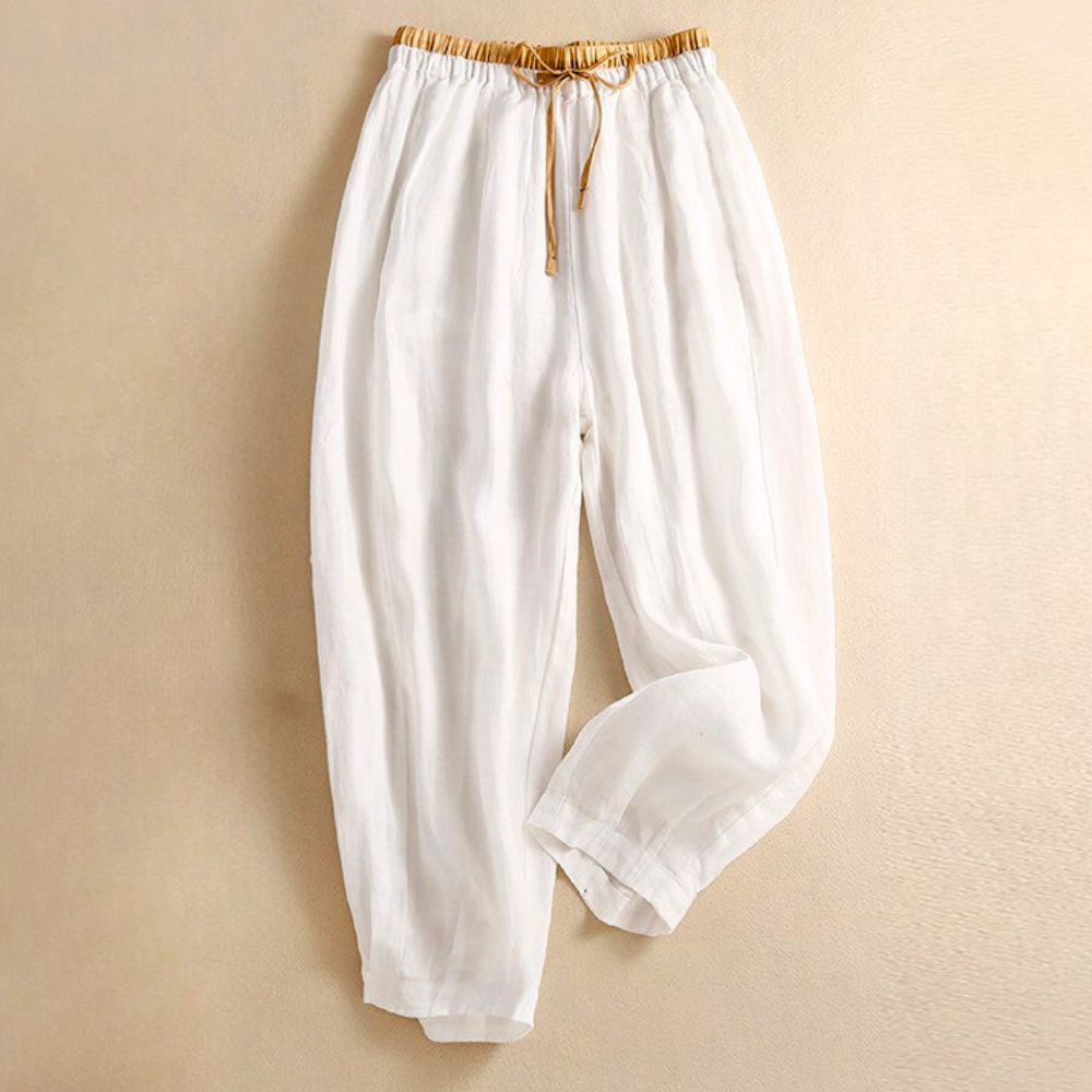 Women's Savona Linen Trousers-Outfit2Go